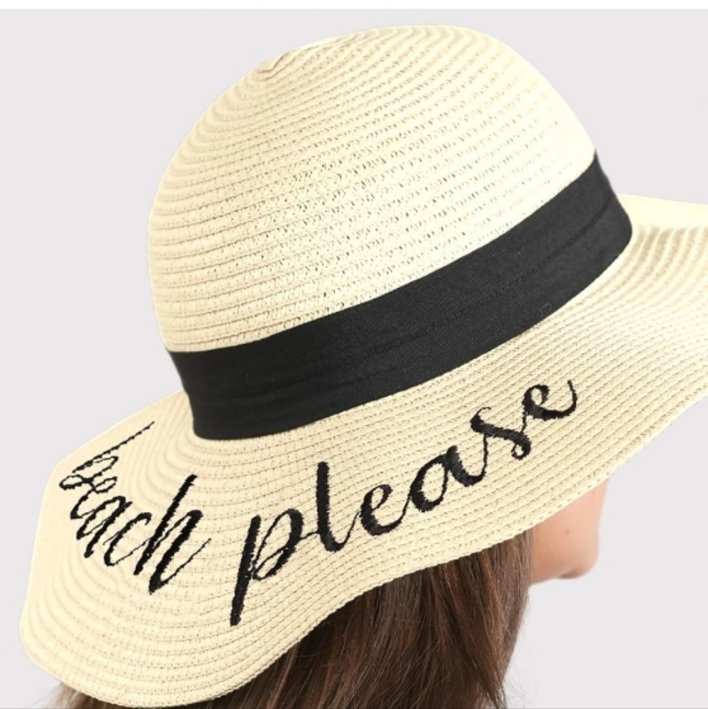 Floppy Straw Hat - Picture 2 of 2